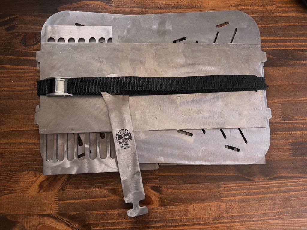 Collapsible Fire Pan & Camp Grill – Portable Steel Campfire Grill