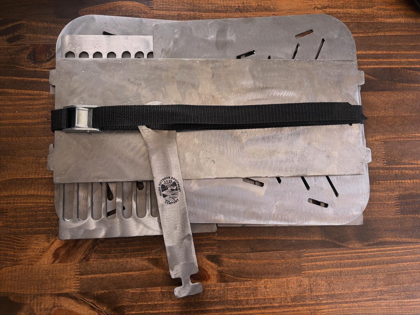 Collapsible Fire Pan & Camp Grill – Portable Steel Campfire Grill
