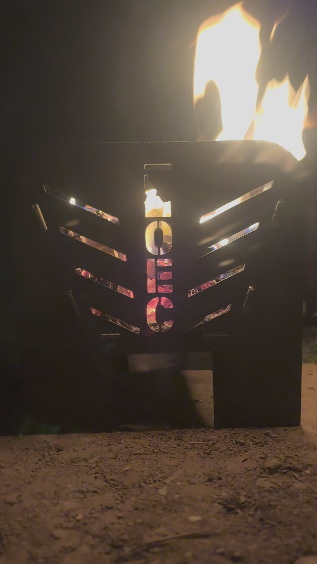 Collapsible Fire Pan & Camp Grill – Portable Steel Campfire Grill